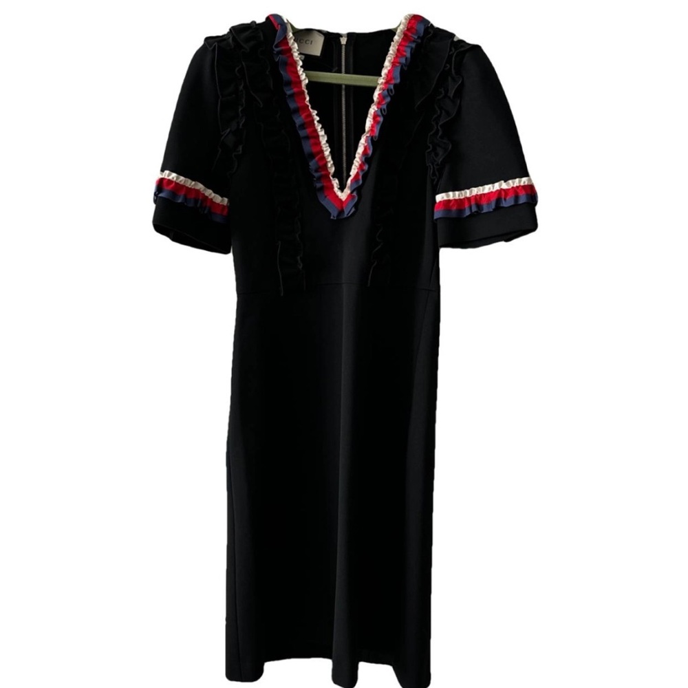 Gucci v neck mini dress